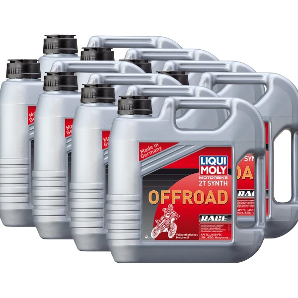 Set 8 Buc Ulei Motor Liqui Moly Motorbike 2T Synth Offroad Race 4L 3064